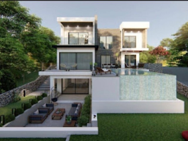 STYLISH, NEW 4 + 1 VILLAS WITH POOL FOR SALE IN KYRENIA & KARMI! ** 