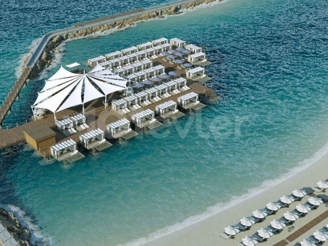 FABULOUS APARTMENTS FOR SALE IN LEFKE GAZİVEREN LUXURIOUS COMMON POOL SEA ZERO!