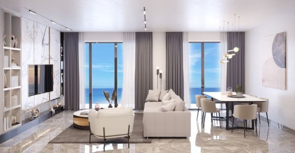 TURKISH COB APARTMENTS FOR SALE IN A LUXURY SEA-FRONT PROJECT IN LEFK