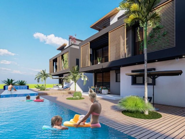 3+1 VILLAS WITH POOL IN A COMPLEX IN GİRNE KARŞIYAKA