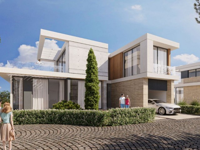 LUXURIOUS VILLAS IN ÇATALKÖY WITHIN WALKING DISTANCE TO THE SEA