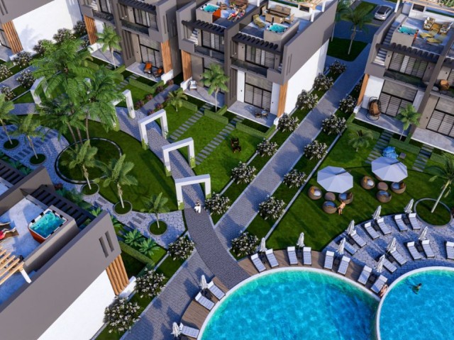 FLEXIBLE PAYMENT FLATS IN A BOUTIQUE SITE NEAR THE MARINA IN İSKELE YENİERENKÖY