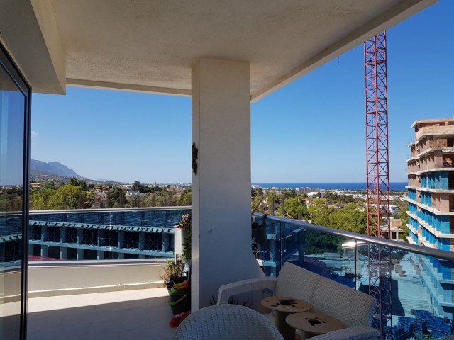 SEA VIEW PENTHOUSE FLAT FOR RENT IN KYRENIA CENTER