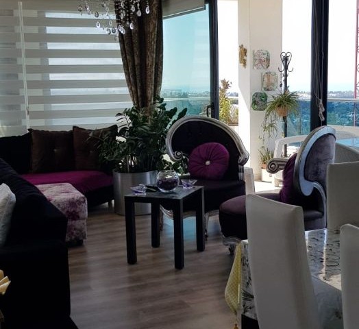 SEA VIEW PENTHOUSE FLAT FOR RENT IN KYRENIA CENTER