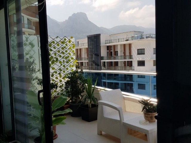 SEA VIEW PENTHOUSE FLAT FOR RENT IN KYRENIA CENTER