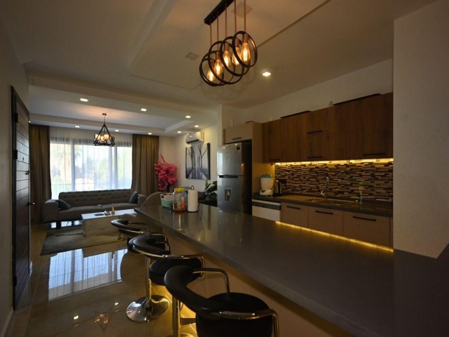 Fully furnished almost new 3+1 penthouse for sale in the centre of Kyrenia