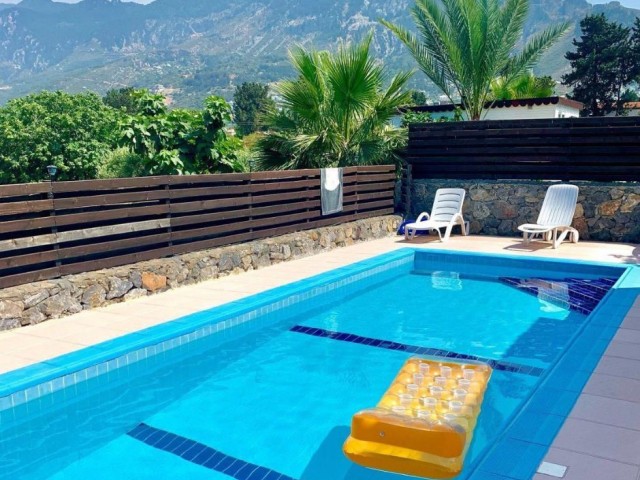 Kyrenia - Lapta 3+1 villa for sale with swimming pool. 