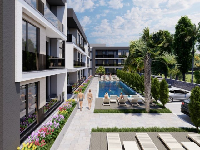 Kyrenia - Lapta, flat 2+1, 35% down payment of 49,000 GPB