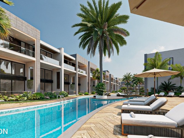 GIRNE - KARSIYAKA FLAT FOR SALE 0+1, 40% down payment, total £46.500