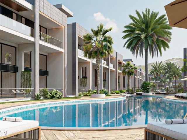 GIRNE - KARSIYAKA FLAT FOR SALE 0+1, 40% down payment, total £46.500