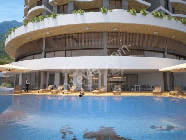 KYRENIA - Upper Kyrenia, apartment for sale 0+1 in Barış Park.