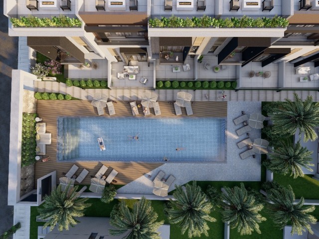 Famagusta YENİ BOĞAZİÇİ Apartments for sale 1+1, 2+1, 3+1