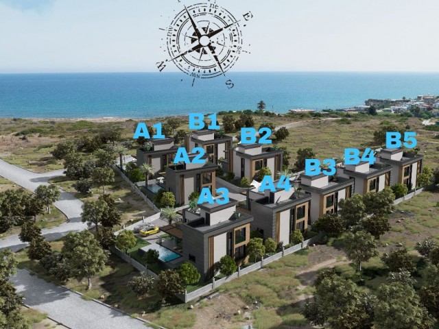 4+1 villa for sale in Kyrenia - Karşıyaka, only 100 meters from the sea!! Only 35% down payment is required. We speak Turkish, English and Russian.