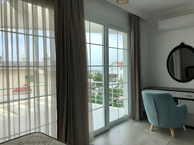 For sale, a 3+1 twin villa in Kyrenia - Alsancak. Fully furnished, with appliances, pool, fireplace, 100 meters to the English school. We speak Turkish, Russian, and English.