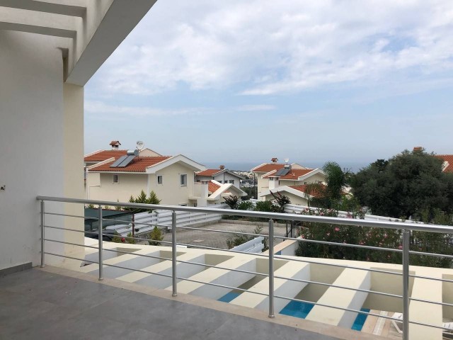 For sale, a 3+1 twin villa in Kyrenia - Alsancak. Fully furnished, with appliances, pool, fireplace, 100 meters to the English school. We speak Turkish, Russian, and English.