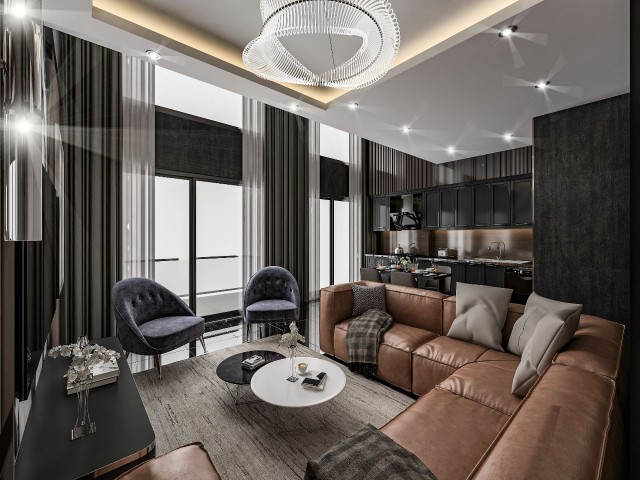 GIRNE ESENTEPE 1+1 SATILIK PENTHOUSE. İngilizce, Türkçe, Rusça konuşuyoruz.