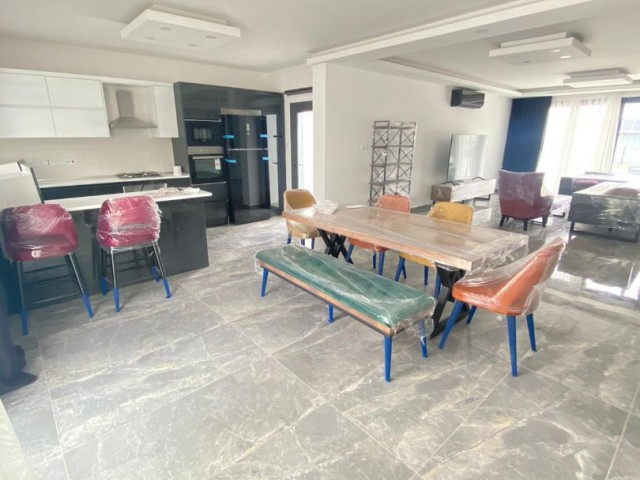 3+1 villa for rent in Kyrenia - Karaoğlanoğlu, with new furniture, appliances, swimming pool.