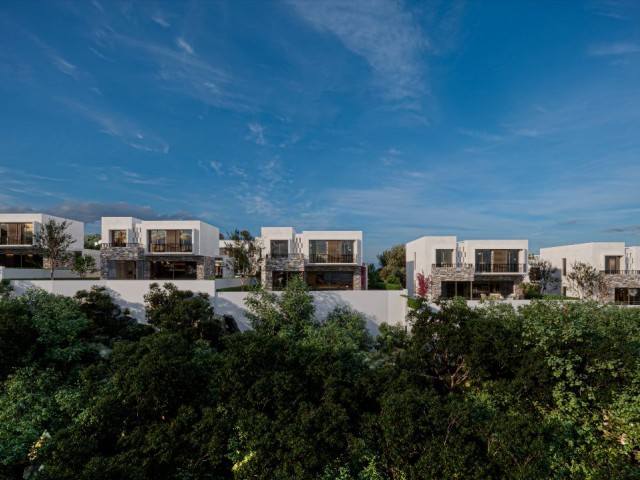 2+1-Wohnungsprojekt mit Garten von einem führenden Bauunternehmen in Nordzypern. rote Flagge