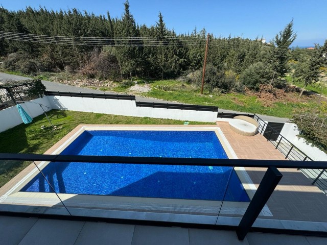 Kyrenia - Alsancak, 3+1, furnished, luxury villa for rent with pool.