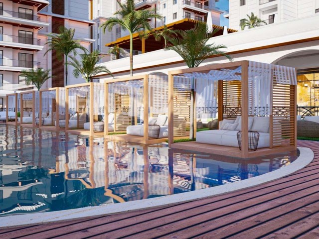 2+1 penthouse flats are for sale in the luxurious complex at Long Beach, Iskele. Apartments are available for sale from £392.000 to £437.000!