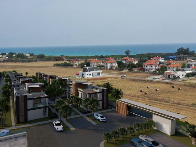 1+1 apartments with private roof terrace (sea view) for sale in Iskele. Residential complex with huge public pool and a lot of facilities as hamam, gym, parking lot and etc. Price starts from 125.000 GBP