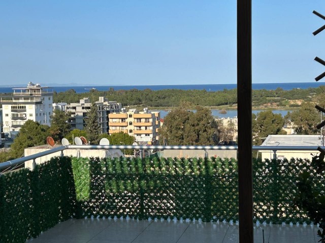 Famagusta, flat for sale - 2+1 penthouse with sea view, 40m2 terrace, furnished.