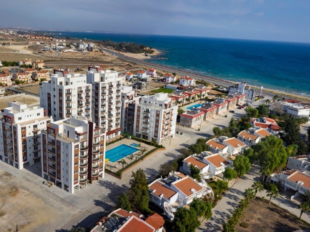 İskele - Long Beach complex See life, 1+1 apartment for sale, with furniture and household appliances.