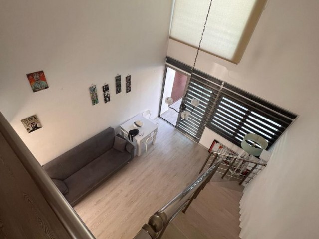 Sale of a 1+1 Loft Apartment on the Ground Floor in Karaoglanoglu