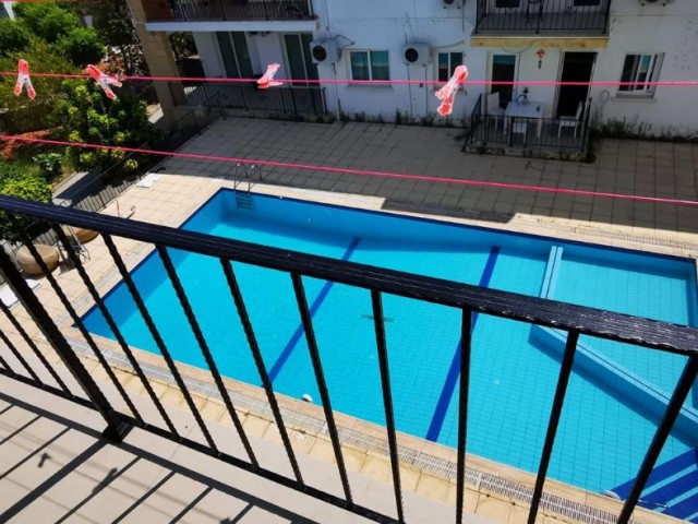 3+1 furnished apartment for rent in Lapta within a complex with a pool