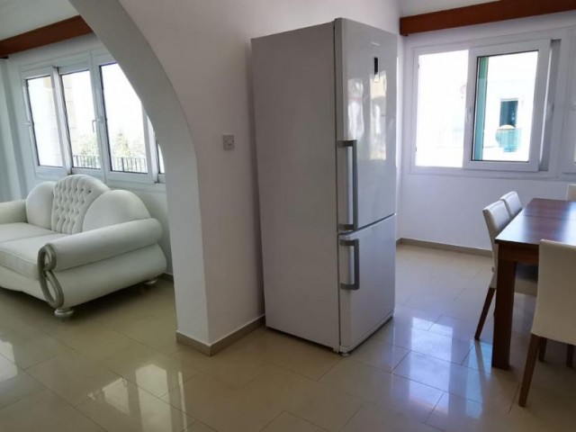 3+1 furnished apartment for rent in Lapta within a complex with a pool