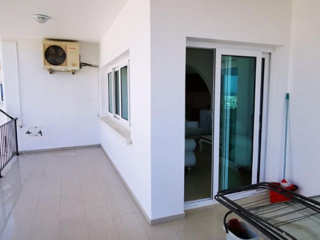 3+1 furnished apartment for rent in Lapta within a complex with a pool