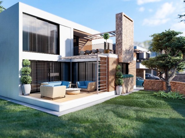 Turkish Title Modern New Villa in Ozankoy Kyrenia