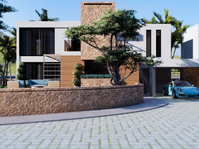 Turkish Title Modern New Villa in Ozankoy Kyrenia