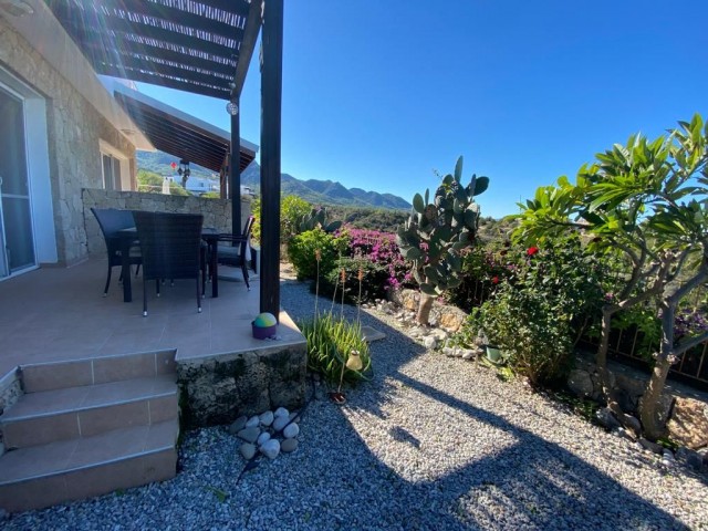 FURNISHED 2 BEDROOM GARDEN APARTMENT WITH LOVELY SEA AND MOUNTAIN VIEWS – FULL INDIVIDUAL TITLE DEED IN OWNERS NAME