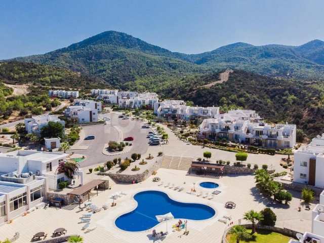 FURNISHED 2 BEDROOM GARDEN APARTMENT WITH LOVELY SEA AND MOUNTAIN VIEWS – FULL INDIVIDUAL TITLE DEED IN OWNERS NAME