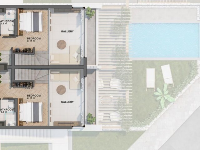 آپارتمان 1 خوابه، 2 حمام در یک پروژه جدید خیره کننده واقع در لبه دره در منطقه آرام تاتلیسو!