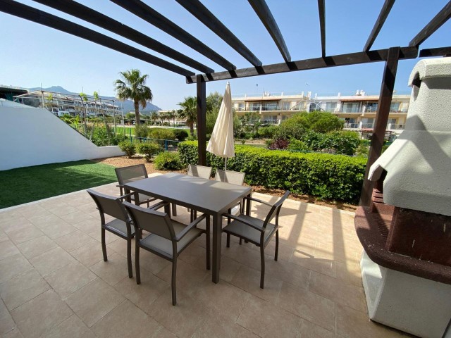 Wonderful 3 bedroom, 2 bathroom garden apartment on Sea Terra Marina, being sold fully furnished wit