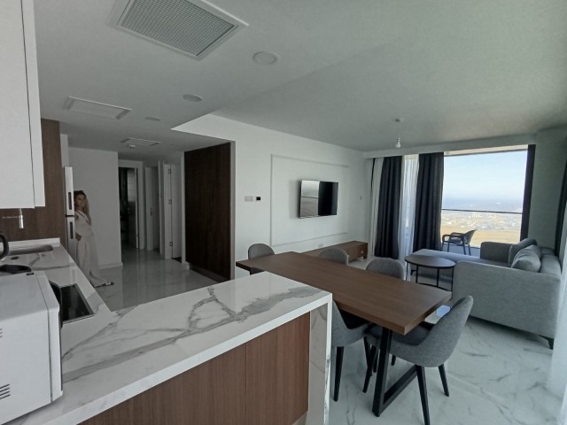 Brandneue 2+1-Wohnung zur Miete mit Meerblick in Grand Sapphire