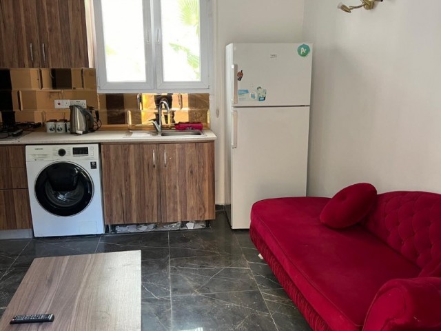 Kiralık 1+1 müstakil ev full eşyalı küvet banyolu Gulseren’de