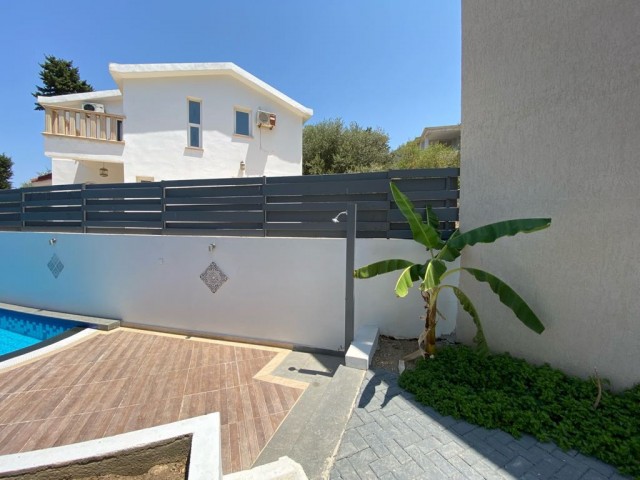 Two-Bedroom Duplex Twin Villa in Bellapais with a Shared Pool, Made of High-Quality Materials ** 