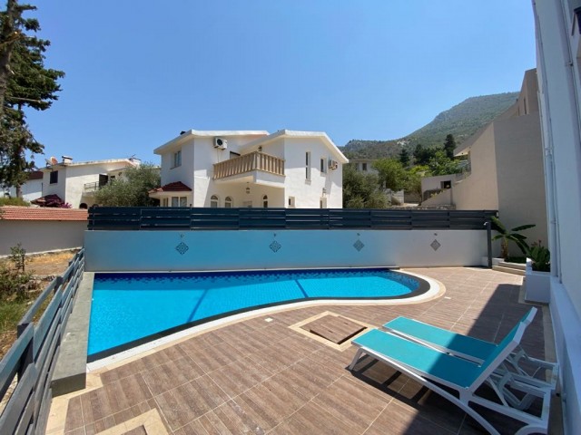 Two-Bedroom Duplex Twin Villa in Bellapais with a Shared Pool, Made of High-Quality Materials ** 