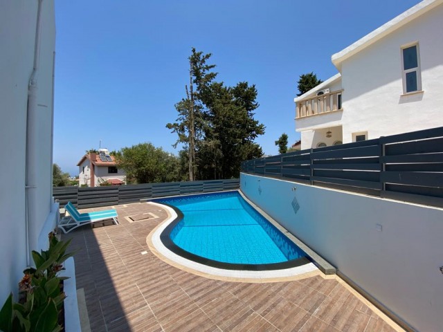 Two-Bedroom Duplex Twin Villa in Bellapais with a Shared Pool, Made of High-Quality Materials ** 