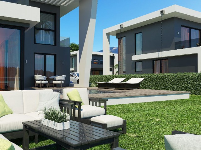 3-4 bedroom villas in Alsancak Region, consisting of 8 privileged villas, located on a prestigious site ** 