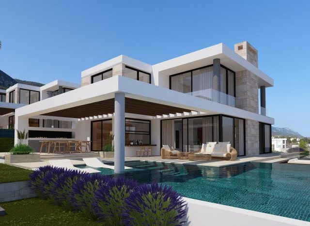 Speziell gestaltete Villa mit Pool mit 4 Schlafzimmern zum Verkauf in der elitärsten Region Kyrenia ** 