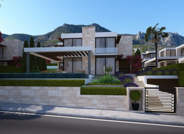 A specially designed 4-bedroom villa with a pool for sale in the most elite area of Kyrenia ** 