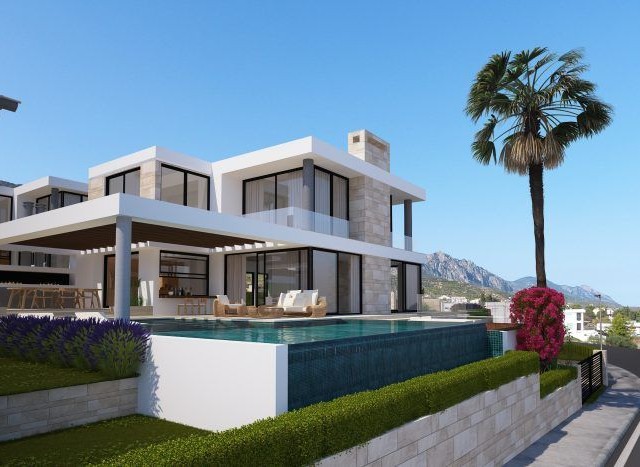 Speziell gestaltete Villa mit Pool mit 4 Schlafzimmern zum Verkauf in der elitärsten Region Kyrenia ** 