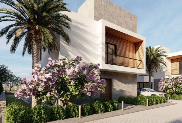 4 + 1 Luxusvilla Mit Moderner Architektur In Kyrenia Karaoglanoglu Zum Verkauf ** 