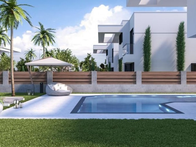 Quite Modern 4+1 Villa with Large Garden and Pool in Kyrenia, Çatalköy ** 