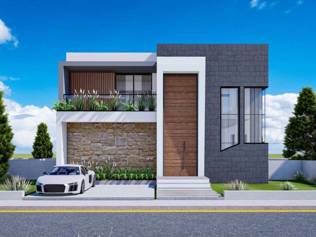 Villas with 3 + 1, 4 + 1 Options in an Ultra-Luxury Modern Site Located in Famagusta, Yenibogazici ** 