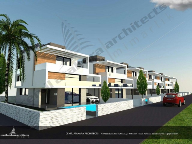 Modern Triple Twin Villas with a Magnificent Pool Located in Kyrenia Karaoglanoglu ** 